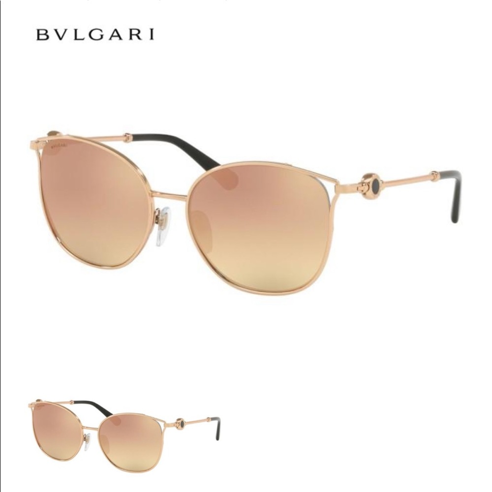 Bvlgari / Bulgari Rose Gold Mirror Sunglasses